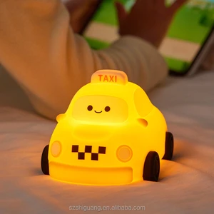 High Quality Taxi Inspired Silicone Nightlight USB Induction Lamp For Bedroom Sleep Baby Feeding Eye Care Warm White Birthday