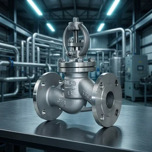 Angle Pattern Stainless Steel Globe Valve Duplex 2205/316L 2