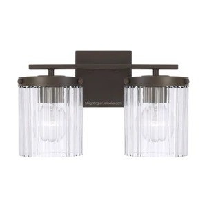American Simple Light Glass Wall Lamp Bathroom Restroom Mirror Front Vanity Light