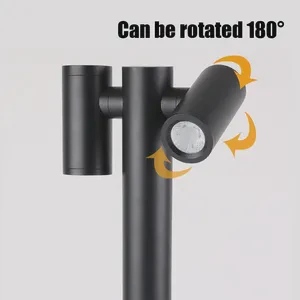 Outdoor Double Head Rotatable LED Lawn Lamp Creative Garden Light for Villa Lawn Lighting