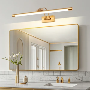 Factory Modern Minimalist Bathroom Vanity Light White Shade LED Wall Lamp Dimmable CRI 80