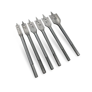 10-25mm 6pcs Coated Flat Spade Drill Bit Set for Wood Hole Drilling and Timber Boring High Quality Metric & SAE Sizes