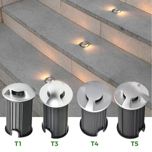 IP68 Led Ground Spotlights Recessed Lights Stainless Steel Deck Light Square Buried Lamp Landscape Inground Light