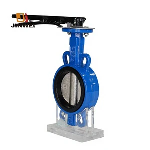 Manual Butterfly Valve Fire System 50 Mm Wafer Type Pvc Dn200 With Extended Hand Wheel And PtfE Coated Stem Disk