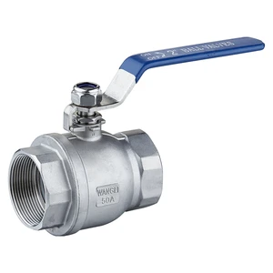 Wholesale Supplier 2 Piece CF8 CF8M Steel Ball Valve 11/2 Inch DN40 NPT BSPT Threaded 1000WOG Industrial Water Valve OEM 1000WOG