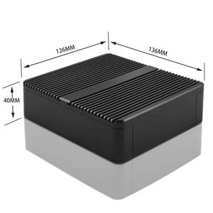 Custom Extruded Profile Heat Sink Aluminum Box case Custom Anodized Pc Housing Aluminum Enclosure Raspberry Pi
