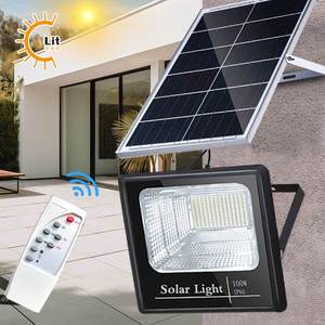 1000W 500W 400W 60W 40W Solar LED Flood Light IP65 ABS Material Garden Outdoor Remote Projector Lamp