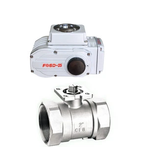 1pc Stainless Steel AC/DC Electrical Ball Valve Motorized with 3/8-2\