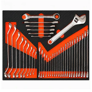 RW Advanced-Series 39PCS Chrome Vanadium Steel Tool Tray Set Hand-Powered OEM Master Wrench T-Handle for Professional Mechanic