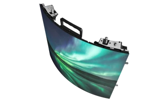 Indoor Flexible LED Display Screen Bendable HD Advertising Panel P2.6 Black 1000cd Brightness 1 Year Warranty