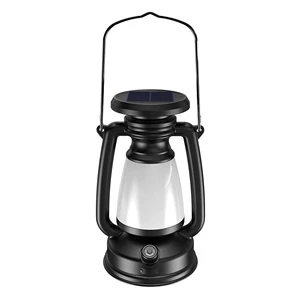 TAIKOO Camping Hiking USB Chargeable Hanging Solar Lantern Solar Kerosene Lamp Camping Lighten 3 Light Modes