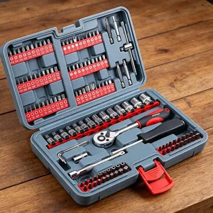 Professional 73 Piece Heavy Duty Hand Tool Set for Workshop Maintenance with Chrome Vanadium Steel and Versatile Drivers