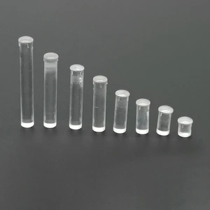 Mushroom Head LED Light Guide Post with 1.5/2/2.5/3/4mm Diameter Transparent Light Guide Column with Positioning Slot For light