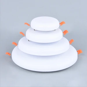 Round Trimeless recessed free open no frame design bigger beam angle 5700k/6500k LED panel light