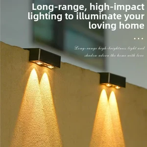Household Solar LED Wall Lamp Balcony Fence Courtyard Garden Atmosphere Lighting