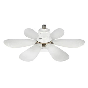 LED Flower Fan Lamp Home Living Room 40W Three-Color Light Remote Control Include Lamp Holder LED Fan Light