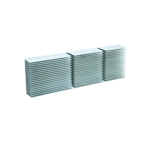 Custom 6063 Aluminum Heatsink CNC Machined Anodized Radiator for LED Inverter Amplifier Electronics Cooling Solution