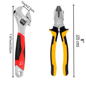 Hand-Power Steel Household Tool Set Includes Cutting Pliers Wrench ABS Case Electrical Maintenance Socket Set Certified GS