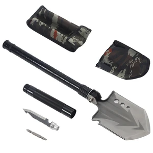 Custom logo Multifunctional Folding Shovel Spade Survival Camping Garden Shovel
