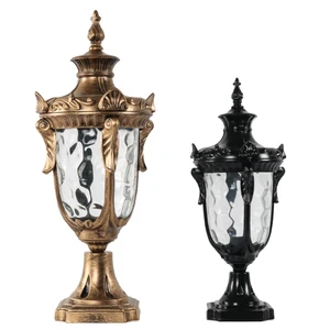 Outdoor Led European Style Antique Column Lamp Garden Gate Column Landscape Pillar Lighting Post Lamp