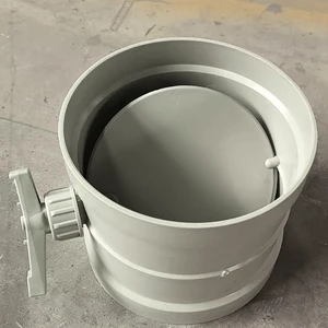 HAOWEI Manual PP Plastic Air Duct Volume Control Damper Injection Molded Air Control Valve Customized Size For Improve Air