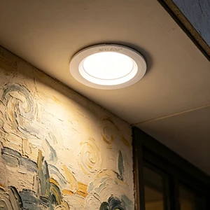 IP65 Rated Modern LED Downlight Embedded Ceiling Lamp with Anti-Glare for Bathroom & Outdoor Use