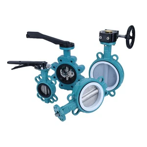 Stainless Steel Butterfly Valve With Handle Pneumatic Actuated Working Asahi Type 57 2.5 Inch