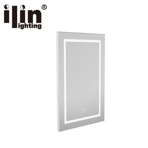 Modern Aluminum Alloy IP44 LED Mirror Lamp for Bathroom Vanity Cabinet with Storage and Dimmable Switch