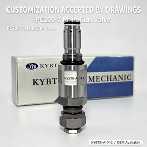 High Pressure Stable Relief Valve 723-40-91102 For Komatsu PC200-7 Excavator Main Pump Hydraulic Overflow Parts