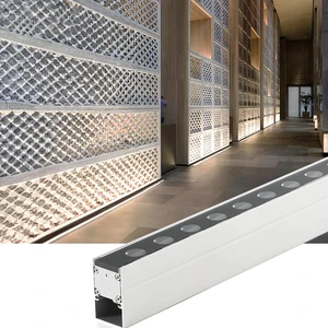 Outdoor Buried Rectangular Linear Inground Floor Lamp IP65 RGB Pathway Linear Decoration LED Underground Light
