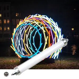 1m 50mm 24V RGB LED Pixel Tube 360 Degree Stage Lighting for Colorful Event Parties and DJ Stages