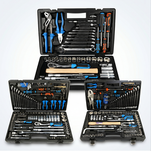 Complete 143pcs Chrome Vanadium Steel 1/4 Inch Universal Mechanic Auto Repair Portable Box Socket Wrench Tool Set OEM