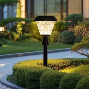IP65 Waterproof LED Lawn Light for Park Hotel Landscape Solar Powered Remote Control Adjustable Brightness Energy Saving Outdoor