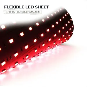 DC24V Flexible LED Backlight Sheet Panel 3365lm 98lm/W 6000K CRI90 Dimmable Light Mat