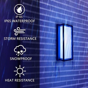Outdoor LED Wall Light IP65 Waterproof Aluminum up Down Lamp for Garden Villa Hotel Modern Exterior Lighting OEM 5-Year Warranty