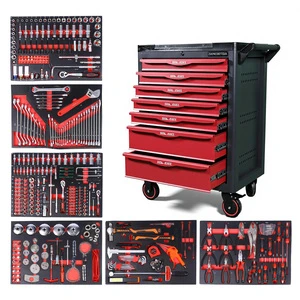 Heavy Duty 421 Pcs Professional Mechanic Tool Set 6 EVA Foam Trays Modular Tool Cabinet Drawer Inserts