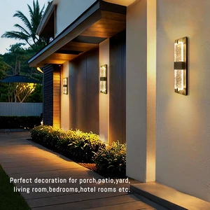800 Lumen ETL Listed IP65 Waterproof LED Exterior Wall Sconce 20W Dimmable AC100-277V for Villa Garden Outdoor Lighting