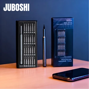 24-in-1 Industrial S2 Steel Screwdriver Set Aluminum Handle Rust Prevention Magnetic Storage Case Multi-Functional Labor-Saving