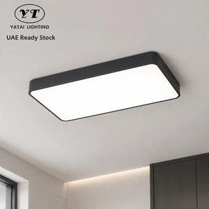 Modern Led Ceiling Light Acrylic Iron Remote Control Dimmable 3Cct Surface Mount Indoor Home Living Room Bedroom