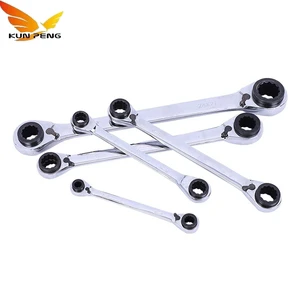 Wholesale OEM Multi-Function Mirror Double End Torx Offset End Metric Polished Combination Ratchet Labor-saving Wrench