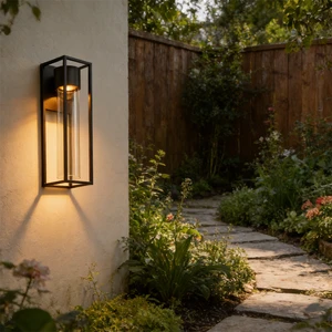 Minimalist LED Square Outdoor IP44 Waterproof Wall Light With Sturdy Aluminum Shade For Yard