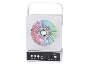 Manufacturer Cross-Border Portable Desktop Quiet Cooling Fan Nano Humidifier With Colorful Ambience Light OEM