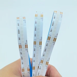 New Listing 10mm Width 12V 576LEDs Per Meter RGB COB LED Strip Light Remote Control for Staircase Step Interior Ladder Corridor