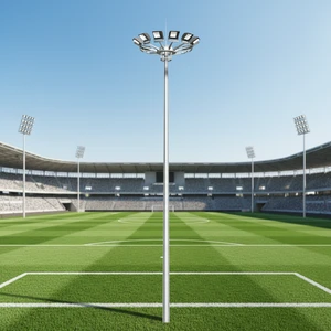 Outdoor High Mast Lighting, Lifting High Mast Lights for Large Squares & Football Courts, Light Pole Price