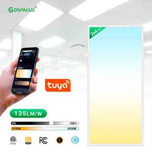 Smart LED Panel Light for Commercial Residential Use | Dimmable | Aluminum | 5-Year Warranty | 2700K-6500K Color Temperature |