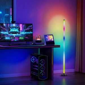 RGB Floor Lamp Colorful Room Decor Atmosphere Lamp Stand Color Changing Dimmable APP Remote Music Sync Living Room Gift Home USB