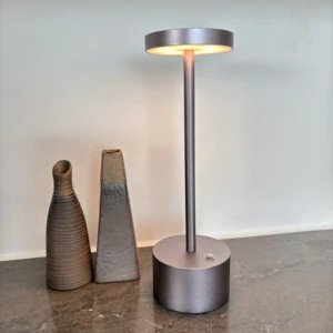 Modern Simple Home Decor Portable Rechargeable Cordless LED Table Lamp Flexible Arm 3-Level Touch Dimming Eye Caring Aluminum