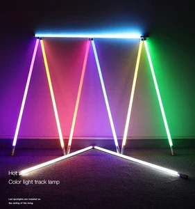 New Design T8 Portable USB Rechargeable Led Tube Light Rgb Colored Tube Work Light Video Light