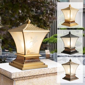 Modern Luxury Fence Light IP65 Waterproof Pillar Lamp Dimmable LED Column Light