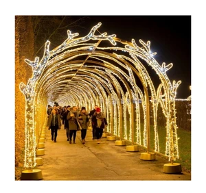 RGB LED Tunnel Light for New Year Halloween Thanksgiving Low Voltage Street-Shaped Wedding Decoration Holiday Decoration